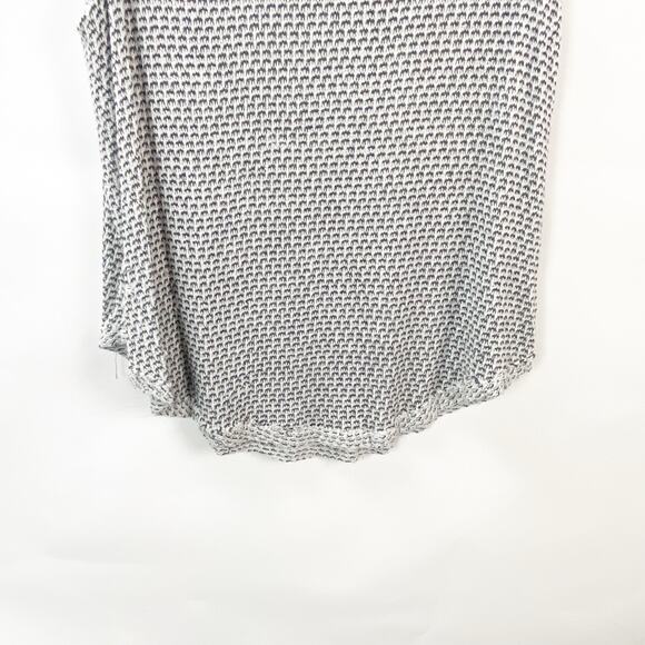 Free People Timber Cowl Neck Tank Top Pullover White Black Women's Medium Casual - Picture 4 of 12